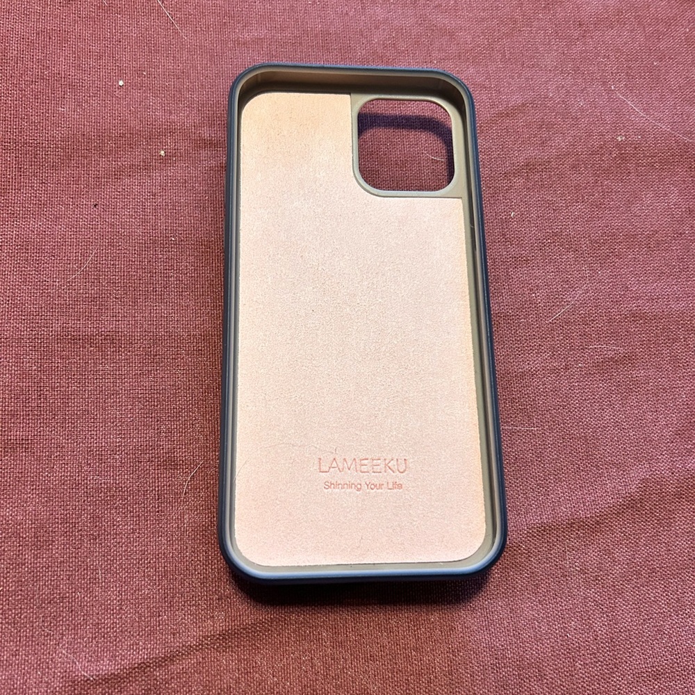 Lameeku Rose Gold Wallet iPhone 12 Case - Picture 5 of 5